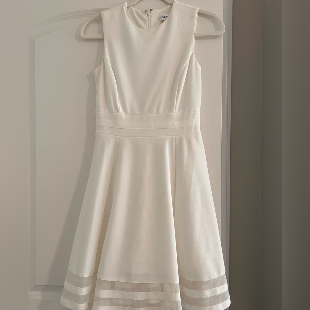 WHITE CALVIN KLEIN DRESS